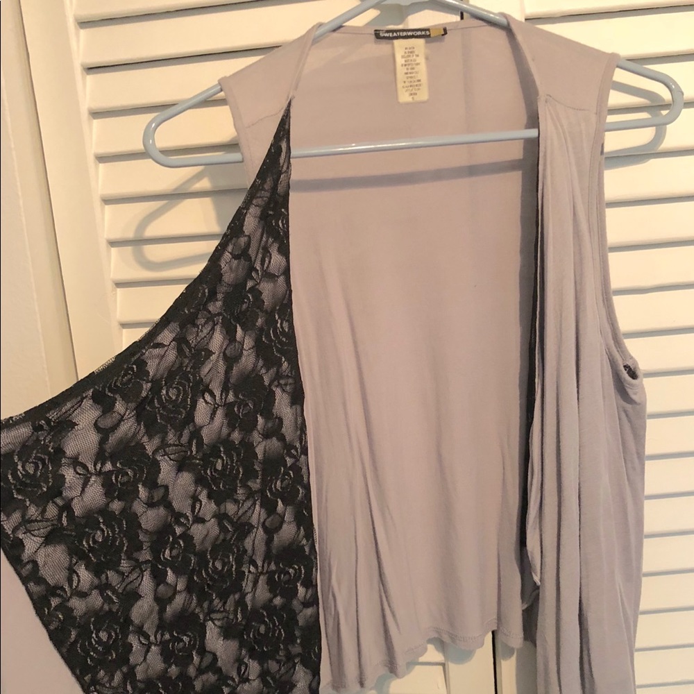 Grey vest. Sweaterworks